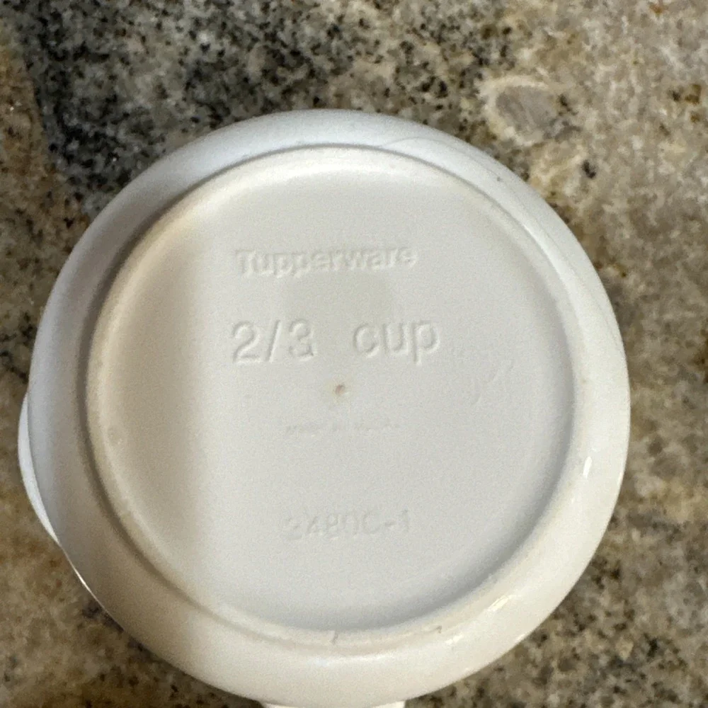 Tupperware #3480 Replacement‎ 2/3 Cup White Measuring Cup